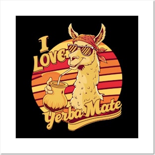 I Love Yerba Mate, Llama Posters and Art